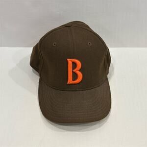 Reebok NFL Cleveland Browns Fitted Hat Brown Orange Logo Unisex Adult